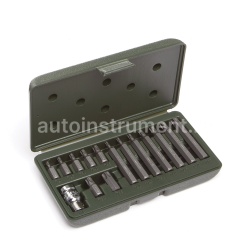 Набор вставок TORX 3/8" (Т20-Т55) длина 30 мм и 75 мм, 15 предметов  ДЕЛО ТЕХНИКИ 626295