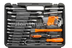 Набор инструмента АВТОДЕЛО 39951 (51 предмет) 1/2",1/4" пласт.кейс