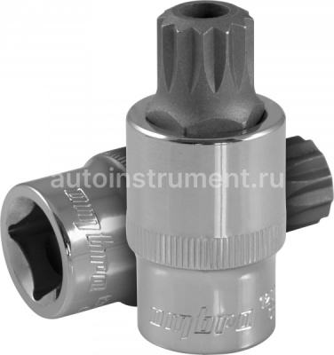 Головка со вставкой 1/2" TAMPERPROOF SPLINE M16 OMBRA