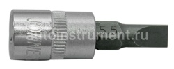 Головка торцевая со вставкой шлиц 1/4" Jonnesway 5,5мм.