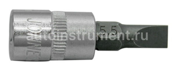 Головка торцевая со вставкой шлиц 1/4" Jonnesway 5,5мм.