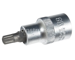 Головка торцевая со вставкой SPLINE М8 1/2" АВТОДЕЛО L=55mm 39508
