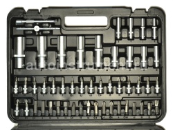 Набор инструмента АВТОДЕЛО 39818 (108 предметов) 1/2",1/4" пласт.кейс