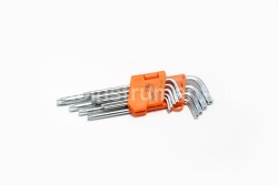 Набор ключей TORX 9 шт. Т10-Т50 АВТОДЕЛО Г-образных с центр. отв. Профессионал 39151