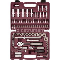Набор инструмента THORVIK UTS0094 (94 предмета) 1/4",1/2" 6 гр. пласт.кейс