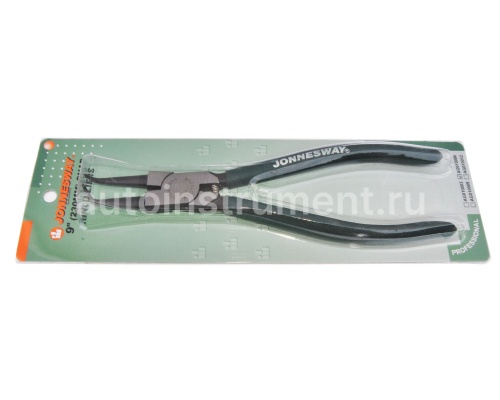 Щипцы для стопорных колец 9" Jonnesway изогнутый сжим АG010006
