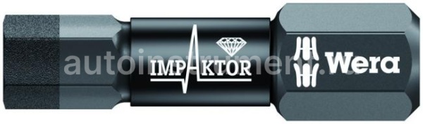 Бита (вставка) шестигранная 6х25мм. WERA Impaktor