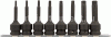 Набор головок 8 пр. АВТОДЕЛО 1/2" TORX Т25-Т60 L=78mm ударных планка 40180