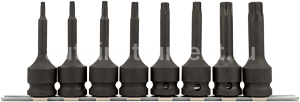 Набор головок 8 пр. АВТОДЕЛО 1/2" TORX Т25-Т60 L=78mm ударных планка 40180