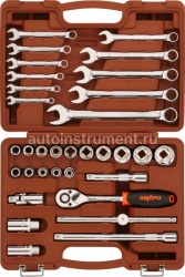 Набор инструмента OMBRA OMT33S (33 предмета) 1/2" 6 гр. пласт.кейс