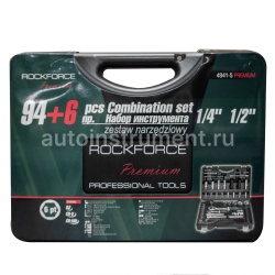 Набор инструмента ROCK FORCE RF-4941-5 (94 предмета) 1/2"&1/4"DR 6-гранных + 6пр. PREMIUM