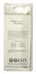 Набор плашек с воротком М 6-М12 ( 9 шт. ) ТЕХМАШ