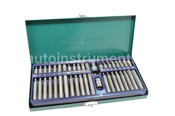 Набор бит (вставок) 42 пр. TORX, SPLINE, HEX Jonnesway S29H4142SМ