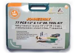 Набор инструмента Jonnesway SO4H52477S (77 предметов) 1/4" 4-13мм. 1/2" 12-32мм.