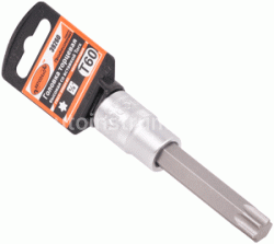 Головка торцевая со вставкой TORX Т80 1/2" АВТОДЕЛО Профессионал L=100mm 39258