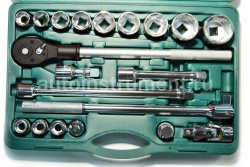 Набор головок 21 пр. Jonnesway 3/4" 22-50мм. 6гр. S04H6121S