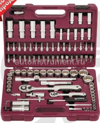 Набор инструмента THORVIK UTS0094MP (94 предмета) 1/4",1/2" MultiProf пласт.кейс