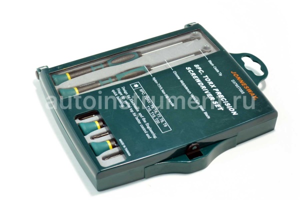 Набор отвёрток 8 шт. Jonnesway для точной механики TORX T5-T20 D3765T08S