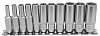 Набор торцевых головок и насадок 1/4"DR 6-гранных глубоких 11 пр. ROCK FORCE RF-21115-5