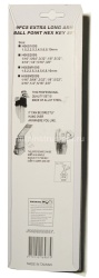 Набор шестигранников 9 шт. Jonnesway 1,5-10мм. с шаром EXTRA LONG H06SM109S