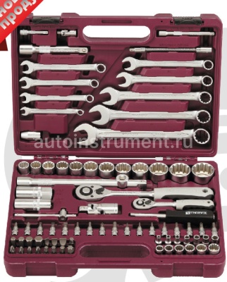 Набор инструмента THORVIK UTS0082MP (82 предмета) 1/4",1/2" MultiProf пласт.кейс