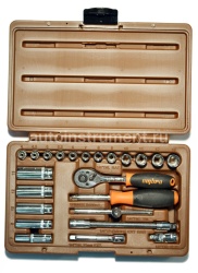 Набор головок 23 пр. OMBRA 1/4" 4-13мм.