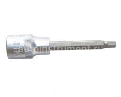 Головка торцевая со вставкой HEX Н6 1/2" АВТОДЕЛО L=100mm 39386