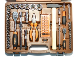 Набор инструмента OMBRA OMT93S (93 предмета) 1/4",1/2" 6 гр. пласт.кейс