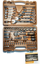 Набор инструмента OMBRA OMT82S (82 предмета) 1/4",1/2" 6 гр. пласт.кейс