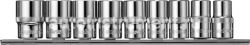 Набор головок TORX  9 пр. OMBRA 1/2" Е10-Е24 (планка) удлин.