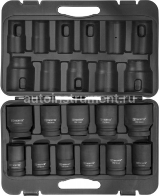 Набор головок грузовой 11 пр. THORVIK 1" ударн. LSWS11S