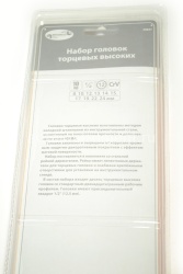 Набор головок 10 пр. АВТОДЕЛО 1/2" 12гр. 8-24мм. удлиненные планка 39837