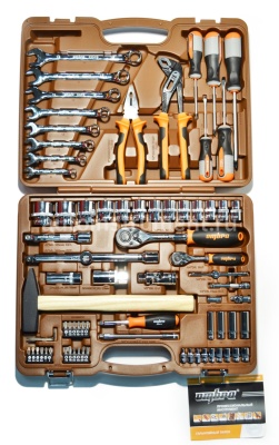 Набор инструмента OMBRA OMT77S12 (77 предметов) 1/4",1/2" 12 гр. пласт.кейс
