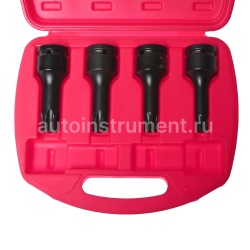 Набор головок ударных TORX 3/4" T70-T100. длина 105мм (в кейсе) 4шт JTC-J604LT