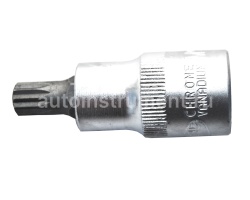 Головка торцевая со вставкой SPLINE М9 1/2" АВТОДЕЛО L=55mm 39509