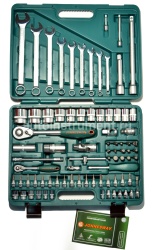 Набор инструмента Jonnesway S04H52482S (82 предмета) 1/4" 4-14мм. 1/2" 14-32мм. в чемодане