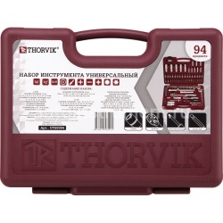 Набор инструмента THORVIK UTS0094 (94 предмета) 1/4",1/2" 6 гр. пласт.кейс