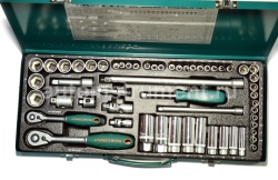 Набор головок 57 пр. Jonnesway 1/4" 3/8" 4-24мм. S04H3157S