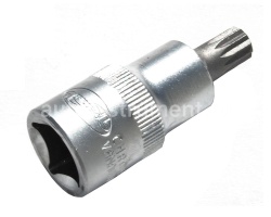 Головка торцевая со вставкой SPLINE М9 1/2" АВТОДЕЛО L=55mm 39509
