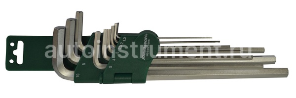 Набор шестигранников 9 шт. Jonnesway 1/2", 1,5-10мм. длинные H03SM109S