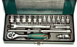 Набор головок 18 пр. Jonnesway 1/4" 4-13мм. S04H2118S