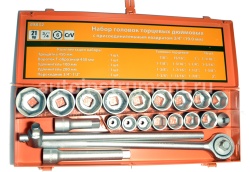 Набор головок грузовой 21 пр. АВТОДЕЛО 3/4" 7/8-2" 39832