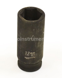 Головка торцевая 22мм. 1/2" АВТОДЕЛО удлиненная ударная 40022