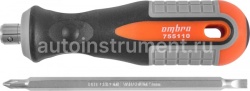 Отвёртка комбинированная РН2 х 6 мм OMBRA “ROUND GRIP” L=100 мм