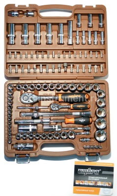 Набор инструмента OMBRA OMT108S (108 предметов) 1/4",3/8",1/2" 6 гр. пласт.кейс