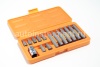 Набор бит (вставок) 15 пр. TORX Т20-Т55 АВТОДЕЛО с центр. отв. 40644