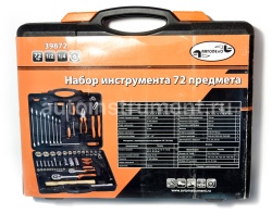 Набор инструмента АВТОДЕЛО 39872 (72 предмета) 1/2",1/4" пласт.кейс