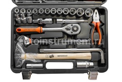 Набор инструмента АВТОДЕЛО 39951 (51 предмет) 1/2",1/4" пласт.кейс
