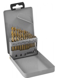 Набор свёрл по металлу 13пр HSS TiN THORVIK d1.5-6.5 мм, 13пр. металл. кейс