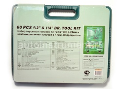 Набор инструмента Jonnesway SO4H52460S (60 предметов) 1/4" 6-13мм. 1/2" 12-24мм.